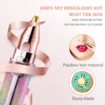 2-in-1 Rechargeable Eyebrow Trimmer & Portable Facial Hair Remover | Painless Electric Ladies Shaver Pen - Image 4