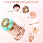 2-in-1 Rechargeable Eyebrow Trimmer & Portable Facial Hair Remover | Painless Electric Ladies Shaver Pen - Image 6