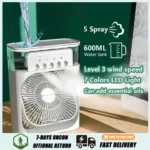 2-in-1 Portable Mini Humidifier Air Cooler Fan with Water Mist & Ice Box – Beat the Summer Heat - Image 5