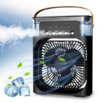 2-in-1 Portable Mini Humidifier Air Cooler Fan with Water Mist & Ice Box – Beat the Summer Heat