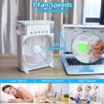 2-in-1 Portable Mini Humidifier Air Cooler Fan with Water Mist & Ice Box – Beat the Summer Heat - Image 4