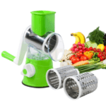 3-in-1 Manual Vegetable Slicer, Cutter & Shredder Machine | Rotary Drum Grater for Fast Kitchen Prep - Image 5