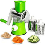 3-in-1 Manual Vegetable Slicer, Cutter & Shredder Machine | Rotary Drum Grater for Fast Kitchen Prep - Image 6