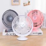 Mini Portable 6 Inch Table Fan | Low Noise & Ultra Quiet Desk fan | Rechargeable/USB Cooling Fan