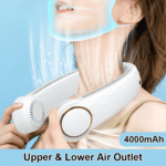 Bladeless Portable Cooling Neck Fan - Rechargeable USB Hanging Neck fan | Beat the Heat this Summer - Image 5