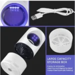 2-in-1 Portable Electronic Mosquito Killer Lamp | USB Powered - 2.5W UV Eco-Friendly Fly Trap - Image 3